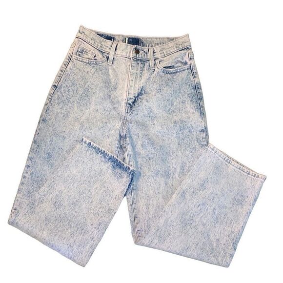 Wild Fable Pink Purple Acid Wash High Waisted Straight Leg Jeans Pants - Picture 1 of 4